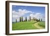 Farm House with Cypress Tree-Markus Lange-Framed Photographic Print