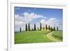 Farm House with Cypress Tree-Markus Lange-Framed Photographic Print