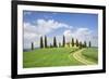 Farm House with Cypress Tree-Markus Lange-Framed Photographic Print
