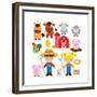 Farm Illustration-Svetlana Peskin-Framed Premium Giclee Print