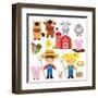 Farm Illustration-Svetlana Peskin-Framed Art Print