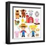 Farm Illustration-Svetlana Peskin-Framed Art Print