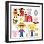 Farm Illustration-Svetlana Peskin-Framed Art Print