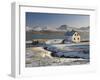 Farm in Borgarfjordur Eystri Fjord, Mount Burfell, 464M-Patrick Dieudonne-Framed Photographic Print