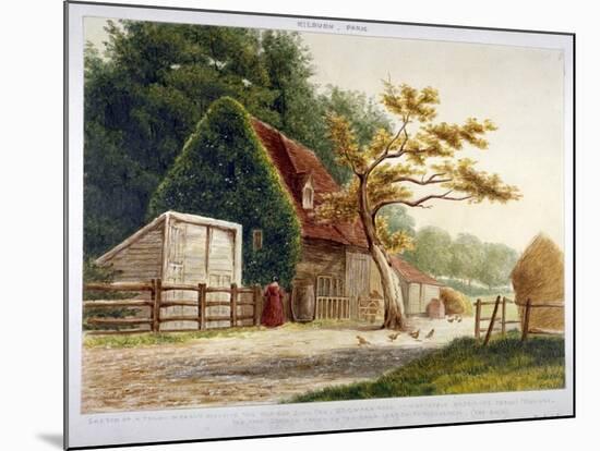 Farm in Kilburn Park, Edgware Road, Paddington, London, C1865-null-Mounted Giclee Print