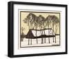 Farm in the Snow, 1918-Julie de Graag-Framed Art Print