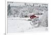 Farm In The Snow-Vladimir Kostka-Framed Photographic Print