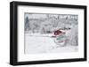 Farm In The Snow-Vladimir Kostka-Framed Photographic Print