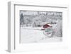 Farm In The Snow-Vladimir Kostka-Framed Photographic Print