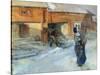 Farm in Winter, Bingsjo-Carl Larsson-Stretched Canvas