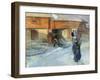 Farm in Winter, Bingsjo-Carl Larsson-Framed Giclee Print