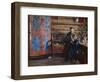 Farm Interior with Granddaughter-Fritz Thaulow-Framed Giclee Print