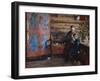 Farm Interior with Granddaughter-Fritz Thaulow-Framed Giclee Print