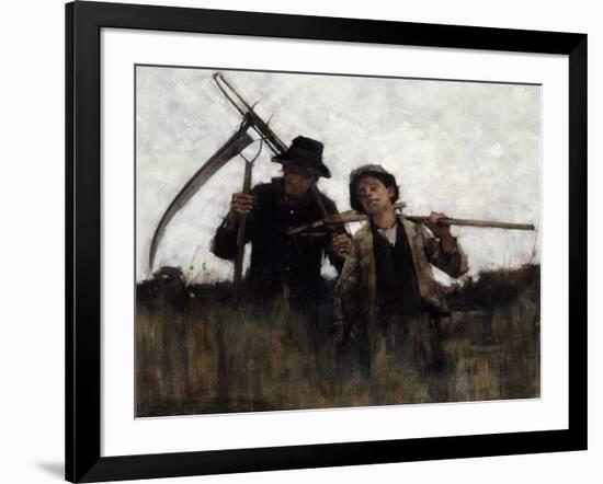 Farm Labourers, (1875-1929)-Henry Herbert La Thangue-Framed Giclee Print