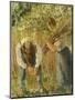 Farm Labourers Planting Stakes, 1902-Camille Pissarro-Mounted Giclee Print