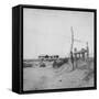 Farm Land in Drought-Stricken Area, Barren Land-null-Framed Stretched Canvas