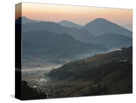 Farm Land, Pokhara Valley, Gandak, Nepal, Himalayas, Asia-Mark Chivers-Stretched Canvas