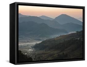 Farm Land, Pokhara Valley, Gandak, Nepal, Himalayas, Asia-Mark Chivers-Framed Stretched Canvas