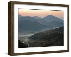 Farm Land, Pokhara Valley, Gandak, Nepal, Himalayas, Asia-Mark Chivers-Framed Photographic Print