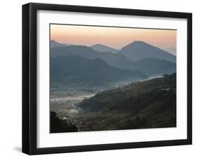 Farm Land, Pokhara Valley, Gandak, Nepal, Himalayas, Asia-Mark Chivers-Framed Photographic Print