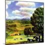 "Farm Landscape,"April 1, 1942-J. Steuart Curry-Mounted Giclee Print