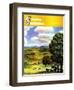 "Farm Landscape," Country Gentleman Cover, April 1, 1942-J. Steuart Curry-Framed Giclee Print