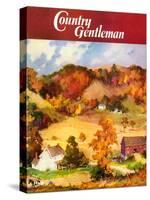 "Farm Landscape," Country Gentleman Cover, November 1, 1940-null-Stretched Canvas