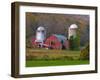 Farm Landscape in Fall Color, Arlington, Vermont, USA-Joe Restuccia III-Framed Photographic Print