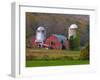 Farm Landscape in Fall Color, Arlington, Vermont, USA-Joe Restuccia III-Framed Photographic Print