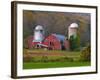 Farm Landscape in Fall Color, Arlington, Vermont, USA-Joe Restuccia III-Framed Photographic Print