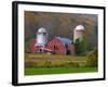 Farm Landscape in Fall Color, Arlington, Vermont, USA-Joe Restuccia III-Framed Photographic Print