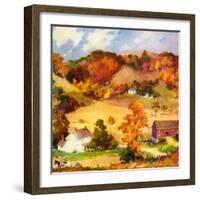 "Farm Landscape,"November 1, 1940-null-Framed Giclee Print