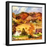 "Farm Landscape,"November 1, 1940-null-Framed Giclee Print