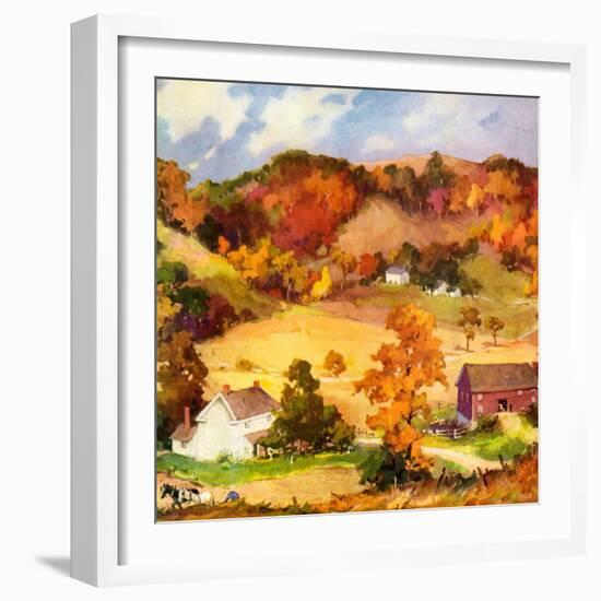 "Farm Landscape,"November 1, 1940-null-Framed Giclee Print