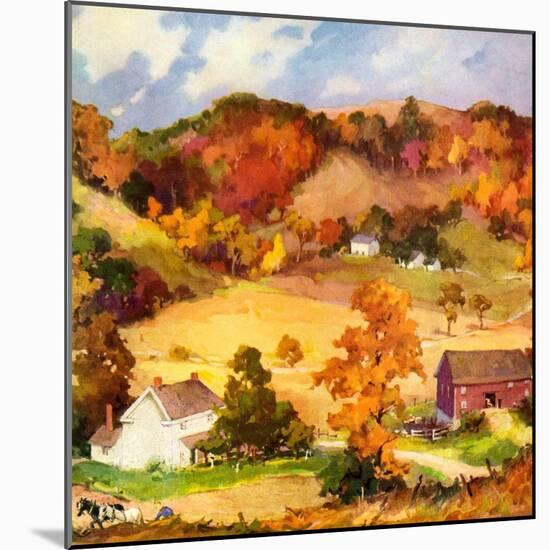 "Farm Landscape,"November 1, 1940-null-Mounted Giclee Print