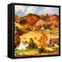 "Farm Landscape,"November 1, 1940-null-Framed Stretched Canvas