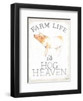 Farm Life burlap-Avery Tillmon-Framed Art Print