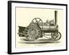 Farm Locomotive Engine, by Aveling and Porter-null-Framed Giclee Print