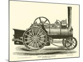 Farm Locomotive Engine, by Aveling and Porter-null-Mounted Giclee Print