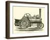 Farm Locomotive Engine, by Aveling and Porter-null-Framed Giclee Print