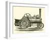 Farm Locomotive Engine, by Aveling and Porter-null-Framed Giclee Print