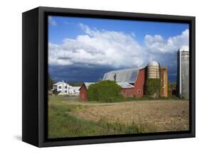 Farm Near Leichester, Greater Rochester Area, New York State, USA-Richard Cummins-Framed Stretched Canvas