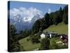 Farm Near Maria Gern and Watzmann, Berchtesgadener Land, Bavaria, Germany, Europe-Hans Peter Merten-Stretched Canvas