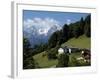 Farm Near Maria Gern and Watzmann, Berchtesgadener Land, Bavaria, Germany, Europe-Hans Peter Merten-Framed Photographic Print