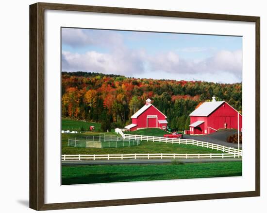 Farm near Peacham, Vermont, USA-Charles Sleicher-Framed Photographic Print