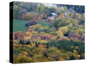 Farm next to the Connecticut River in Hadley, Massachusetts, USA-Jerry & Marcy Monkman-Stretched Canvas