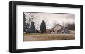 Farm on the Hill-Ray Hendershot-Framed Art Print