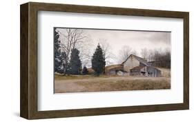 Farm on the Hill-Ray Hendershot-Framed Art Print