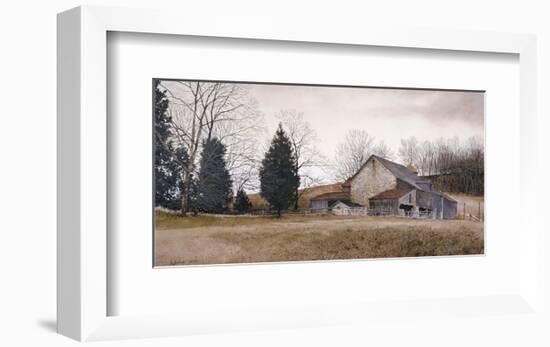 Farm on the Hill-Ray Hendershot-Framed Art Print