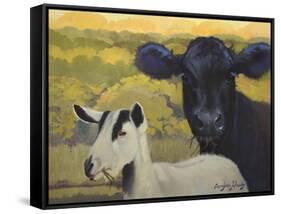 Farm Pals IV-Carolyne Hawley-Framed Stretched Canvas